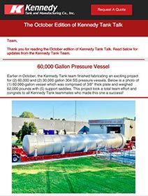 Read Kennedy Tank's October 2021 Tank Talk (pdf)
