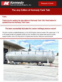 Read Kennedy Tank's July 2021 Tank Talk (pdf)